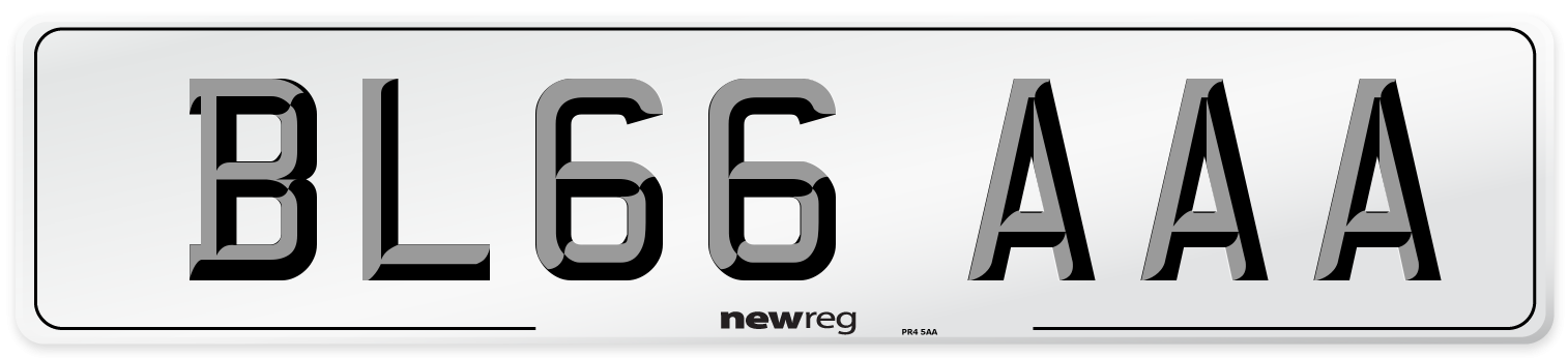BL66 AAA Number Plate from New Reg